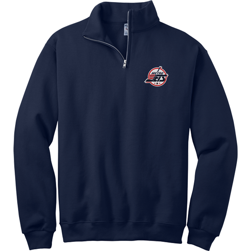Metro Jets NuBlend 1/4-Zip Cadet Collar Sweatshirt