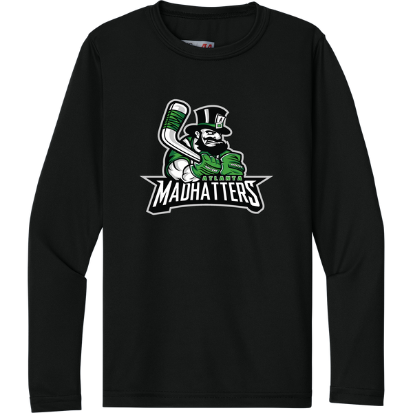 Atlanta Madhatters Youth Cooling Performance Long Sleeve Tee