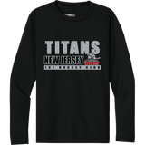 NJ Titans Youth Cooling Performance Long Sleeve Tee
