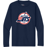 Metro Jets Youth Cooling Performance Long Sleeve Tee