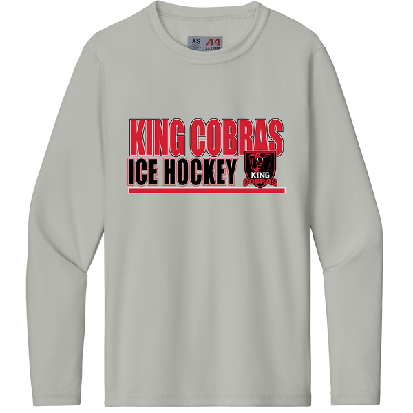 King Cobras Youth Cooling Performance Long Sleeve Tee