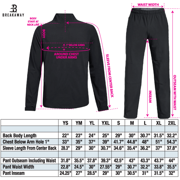 Youth Breakaway Lightweight Warm Up Jacket (King Cobras)