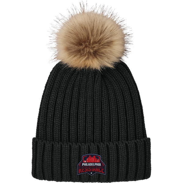 Philadelphia Resistance Faux Fur Pom Beanie