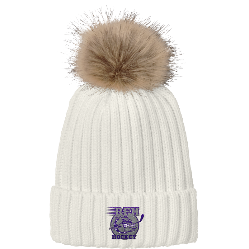 Rumson-Fair Haven Faux Fur Pom Beanie