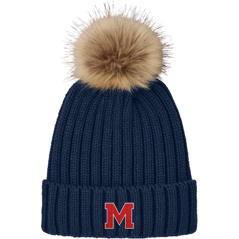 Mount St. Charles Faux Fur Pom Beanie