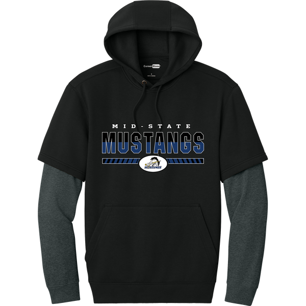 Mid-State Mustangs Tough Fleece Layered Hoodie