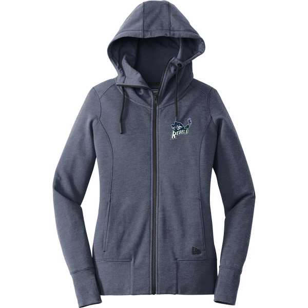 Kensington Valley Rebels New Era Ladies Tri-Blend Fleece Full-Zip Hoodie