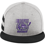 Rumson-Fair Haven New Era Shadow Heather Striped Flat Bill Snapback Cap
