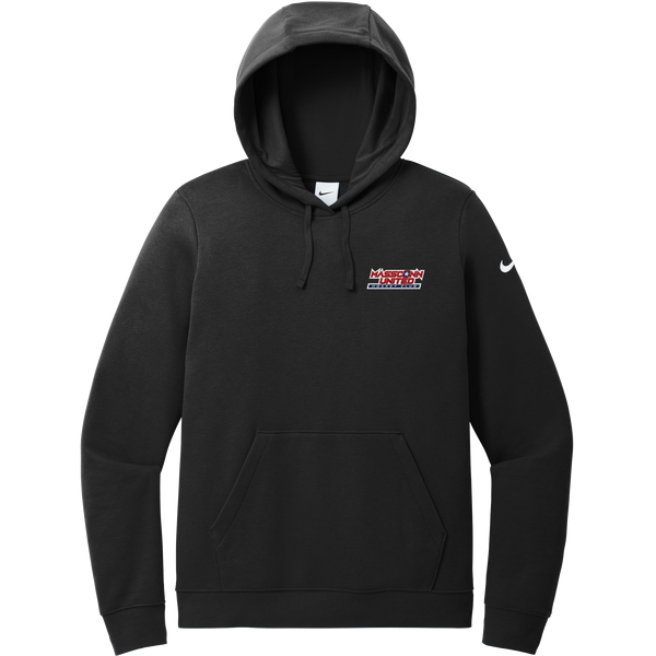 Mass Conn United Nike Women's Club Fleece Sleeve Swoosh Pullover Hoodie