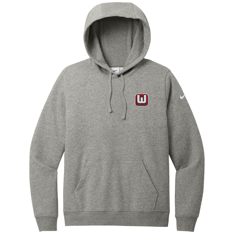 CT Whalers Tier 1 Nike Women's Club Fleece Sleeve Swoosh Pullover Hoodie