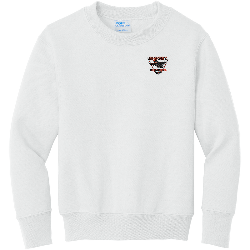 Biggby Bombers Youth Core Fleece Crewneck Sweatshirt