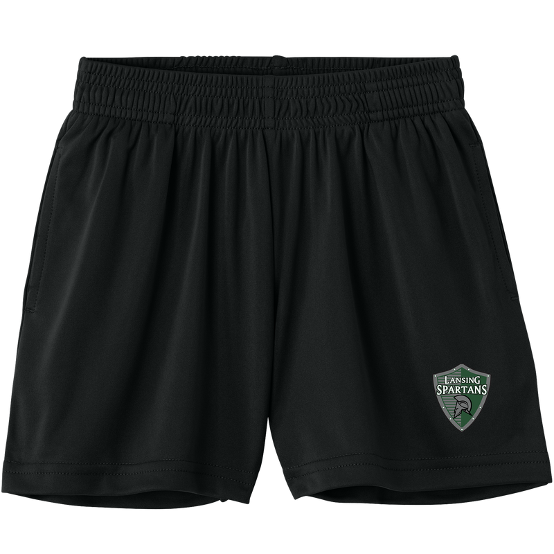 Lansing Spartans Youth PosiCharge Competitor 5 Inch Pocketed Short