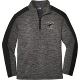 Delaware Jr. Blue Hens Youth PosiCharge Electric Heather Colorblock 1/4-Zip Pullover