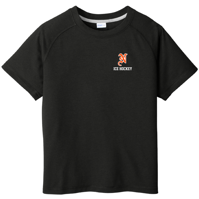 Midd North Hockey Youth PosiCharge Tri-Blend Wicking Raglan Tee
